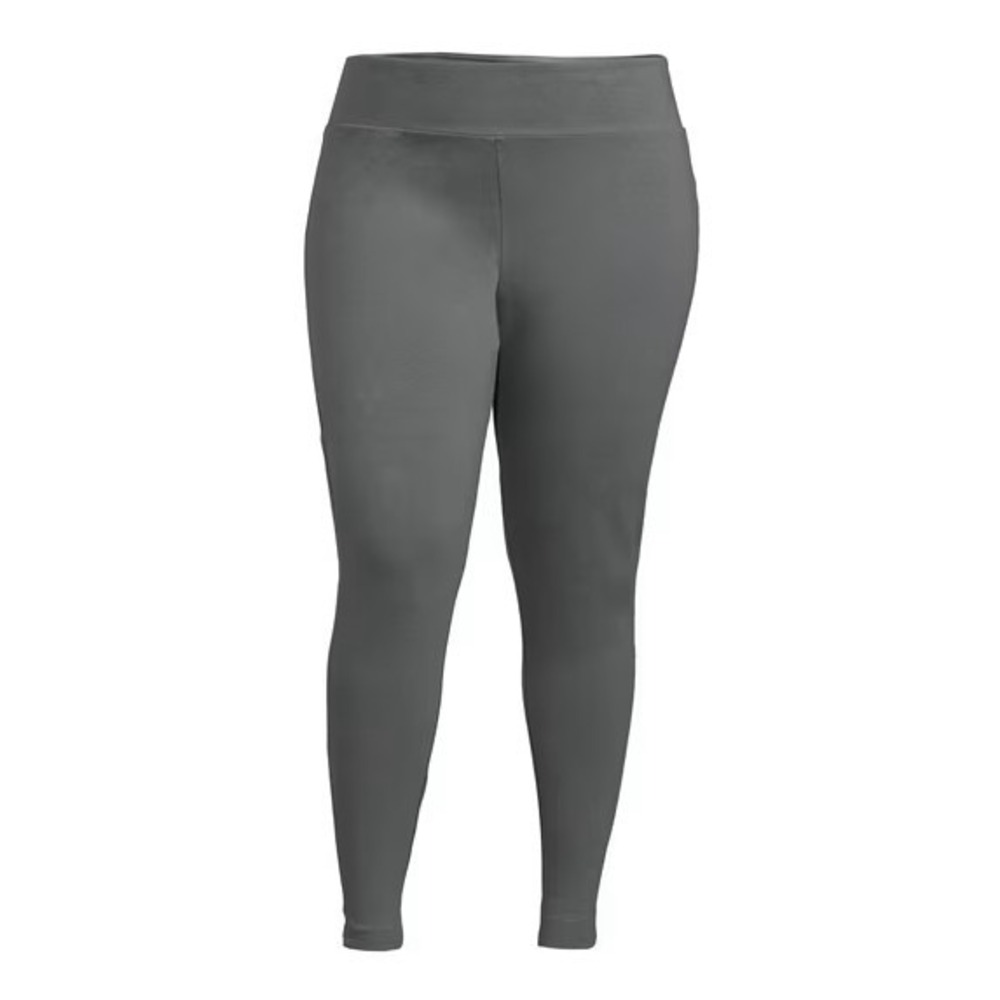 TERRA & SKY High Waist Ankle Length Leggings Plus 4X Metal‎ Night Gray Pants NWT